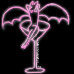  ambiguous_gender caprine demon fode_the_incubus goat horn incubus mammal martini_glass neon seductive soi solo wings 