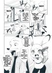  anthro canine comic disney female fox judy_hopps lagomorph male mammal mitsuharu_nene nick_wilde rabbit text zootopia 