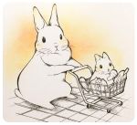  2016 carrot cub duo feral food ichthy0stega lagomorph mammal rabbit shopping_cart vegetable young 