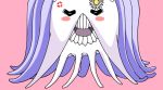  angry anime bleach_(series) blush creepy embarrassed female floating flower flower_on_head full-length_portrait hairless hollow_(species) humor jellyfish looking_at_viewer marine mask mature_female moe monster multicolored_body nervous noseless nude numb-chan numb_chandelier oddly_cute open_mouth open_smile plant portrait purple_body rosy_cheeks shy simple_background smile takuto_shindou teeth tentacle_monster tentacles text tongue tsundere white_body yellow_eyes 