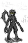  animal_humanoid anthro bakeneko black_and_white cat digital_media_(artwork) feline fur hair humanoid jack_&quot;flowergarde&quot;_shade looking_at_viewer male mammal monochrome nude siamese solo thomas_tesla(artist) yellow_eyes 