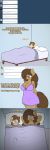  absurd_res anthro bed big_breasts blue_eyes blush breasts brown_eyes brown_hair bulge cleavage clothed clothing comic duo english_text equine erection eyebrows eyelashes fan_character female georgia_lockheart hair hi_res horn male mammal my_little_pony nightgown oliver_cotter open_mouth stunnerpony text tumblr unicorn wide_hips 