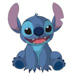  2017 4_fingers 4_toes alien alpha_channel black_eyes blue_claws blue_fur blue_nose blue_pawpads chest_tuft claws digital_drawing_(artwork) digital_media_(artwork) disney experiment_(species) fur head_tuft lilo_and_stitch looking_at_viewer low_res million-mons-project notched_ear open_mouth open_smile pawpads simple_background sitting smile solo stitch toes transparent_background tuft 