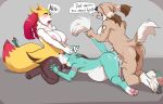  2018 4_fingers 6my ahegao all_fours anal anthro balls big_breasts blue_fur blush braixen breasts brown_fur butt canine caprine cum cum_in_ass cum_in_mouth cum_inflation cum_inside cum_while_penetrated dialogue dickgirl dickgirl/male dickgirl_penetrating dog ear_grab eye_roll fan_character fellatio forced fox fur fur_markings goat group group_sex hands-free hi_res hooves horn hybrid inflation inner_ear_fluff intersex intersex/male intersex_penetrating kneeling looking_pleasured male mammal mane markings neck_bulge nintendo nude open_mouth oral orgasm penetration penis pok&eacute;mon pok&eacute;mon_(species) red_fur ribbons roflfox sally_hazel seraphine_(roflfox) sex speech_bubble spitroast stick tail_grab teeth text thigh_grab threesome video_games yellow_fur 