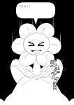 cidea comic eyes_closed first_person_view flower flowey_the_flower human japanese_text male male/male mammal not_furry plant smile text undertale video_games 