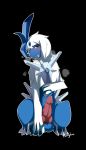  absol absurd_res balls big_penis blush conditional_dnp crystal dialga drooling ghostierplume hair hi_res hybrid kneeling knot legendary_pok&eacute;mon looking_at_viewer male nintendo nude penis pok&eacute;mon pok&eacute;mon_(species) precum red_eyes saliva solo sweat tongue tongue_out video_games white_hair 