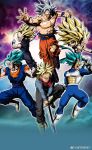  10s 6boys abs aqua_eyes armor blonde_hair blue_eyes blue_hair boots dougi dragon_ball dragon_ball_super dragonball_z earrings father_and_son full_body fusion gotenks grey_eyes grey_hair jewelry jumping long_hair male_focus manly muscle neckerchief no_eyebrows saiyan serious shirtless short_hair silver_eyes silver_hair son_gohan son_gokuu super_saiyan super_saiyan_2 super_saiyan_3 super_saiyan_blue sword torn_clothes trunks_(dragon_ball) ultra_instinct vegeta vegetto vest weapon wristband 