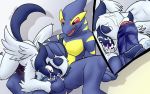  2018 absol azuraracon ball_fondling balls cum cum_in_mouth cum_inside fan_character fondling glacial_wind legendary_pok&eacute;mon lugia male male/male male_dominating masturbation nintendo oral pok&eacute;mon pok&eacute;mon_(species) sex video_games wings 