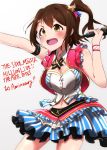  commentary_request hair_ornament highres idolmaster idolmaster_million_live! kasuga_mirai microphone moment_(moment_607) short_hair side_ponytail 