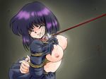  arms_behind_back bdsm bishoujo_senshi_sailor_moon blush bondage bound box_tie breast_bondage breasts collar hotaru_tomoe leash leash_pull sailor_moon tears thirty_saver_street tomoe_hotaru 