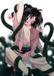  1boy blush boy boy_rape forced inuyasha jakotsu jakotsu_(inuyasha) japanese_clothes kimono lowres male male_focus rape solo spread_legs tentacle tentacle_rape tentacles_on_male undressing yaoi 