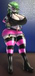  absurd_res big_breasts breasts clothed clothing collar dialogue drpolice english_text female gale_(drpolice) gardevoir goth hi_res humanoid nintendo nipple_bulge not_furry pok&eacute;mon pok&eacute;mon_(species) pok&eacute;morph rubber solo text video_games wide_hips 