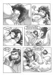  anthro anthro_on_anthro ball_fondling balls balls_grab beard belly blazingcheecks blush bunny_ears_(disambiguation) cigarette clothed clothing comic dialogue english_text erection facial_hair feline fondling group group_sex japanese_clothing kissing lagomorph licking lion male mammal muscular muscular_male nipples nude oral overweight penis penis_lick sex simple_background smoke smoking speech_bubble surprise text threesome tongue tongue_out 