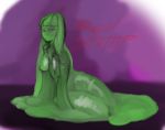  2018 female goo_creature green_skin humanoid messy not_furry nude redstamp_(artist) solo 