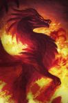  2018 blacktalons claws digital_media_(artwork) dragon feral fire solo spines warm_colors 