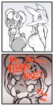  ... 2018 angry back_to_back battle_patrol big_butt bitfly bottomless butt canine clothed clothing comic comparing comparing_butts cub digital_media_(artwork) dog duo english_text fin fish gloves_(marking) gradient_background hoodie karky looking_back male mammal marine markings nude oblivious rokko_kuma rottweiler shark short_tail signature simple_background spots standing text thick_thighs webcomic young 