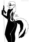  anthro breasts edit female fur hair kelly_o&#039;dor mammal nude nude_edit pinup pose skunk solo tegerio zandar&#039;s_saga 