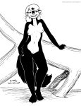  2018 anthro breasts edit female fur hair kelly_o&#039;dor mammal nude nude_edit pinup pose pussy skunk solo tegerio zandar&#039;s_saga 