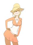 2d_animation alpha_channel animated anthro cervine clothing dancing eyes_closed female julia_woods kanashiipanda loop mammal shaking_hips simple_background skirt smile solo transparent_background 