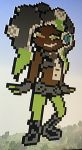  iida_(splatoon) minecraft pixel_art splatoon splatoon_2 theanimefanz 