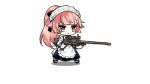  &gt;_&lt; alternate_costume animated anti-materiel_rifle apron bangs belt black_footwear black_ribbon blush_stickers breasts buckle buttons cake chibi closed_eyes coughing cup dress drinking fallen_down food framed_breasts frills girls_frontline gun holding holding_cup juliet_sleeves large_breasts long_hair long_sleeves looking_at_cup lowres maid maid_headdress mary_janes multiple_belts neck_ribbon ntw-20 ntw-20_(girls_frontline) official_art pantyhose pink_eyes pink_hair puffy_sleeves ribbon rifle saru saucer scope shoes sidelocks skirt sniper_rifle solo surprised table tassel teacup teapot tearing_up very_long_hair weapon white_legwear white_ribbon 