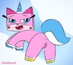  anus blush female feral fur horn invalid_color lego nude ponehcawk pussy sky smile solo the_lego_movie unikitty 