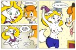  2014 arctic_fox big_breasts breasts canine clothed clothing comic duo eyewear female fox glasses male male/female mammal navel tongue tongue_out tony_crynight topless undressing 