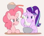  2018 akainu7 animated balancing batter blinking blue_eyes bowl cooking cute duo earth_pony equine eyelashes female feral floppy_ears friendship_is_magic hair holding_object hooves horn horse mammal multicolored_hair my_little_pony nude pink_hair pinkie_pie_(mlp) pony purple_eyes purple_hair silly simple_background smile starlight_glimmer_(mlp) stirring szafir87 table tongue tongue_out two_tone_hair unicorn whisk white_background 