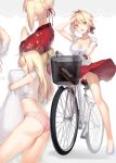  :d ahoge arm_up ass bicycle blonde_hair body_pillow braid breasts cleavage closed_eyes fate/extra fate/grand_order fate_(series) green_eyes ground_vehicle hair_bun hair_down hair_intakes hair_ribbon hands_together hug japanese_clothes kimono long_hair long_sleeves medium_breasts multiple_views nero_claudius_(fate) nero_claudius_(fate)_(all) object_hug open_mouth panties pillow pillow_hug pink_panties red_kimono red_ribbon red_skirt ribbon ritsuki shirt shoes short_hair short_sleeves skirt skirt_lift smile straight_hair underwear white_footwear white_shirt wind wind_lift 