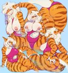  2018 alternate_species anthro areola belly big_breasts big_butt breasts butt buxbi buxbi_(character) clothing digital_media_(artwork) female fish hair marine multiple_images navel nipple_piercing nipples non-mammal_breasts piercing shark signature simple_background slightly_chubby solo swimsuit thick_thighs tiger_shark voluptuous white_hair wide_hips 