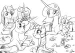  2015 absurd_res box christmas dragon equine feathered_wings feathers female feral friendship_is_magic gift group hi_res holding_object holidays horn looking_back looking_up male mammal my_little_pony princess_cadance_(mlp) princess_luna_(mlp) shining_armor_(mlp) silfoe smile spike_(mlp) twilight_sparkle_(mlp) unicorn winged_unicorn wings 