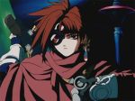  1girl animated animated_gif armor eye_patch gun iria iria_zeiram_the_animation red_hair short_hair solo weapon 