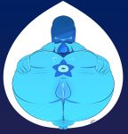  absurd_res alien anus big_butt blue_skin bottomless butt cartoon_network clothed clothing female gem_(species) hi_res humanoid lapis_lazuli_(steven_universe) not_furry ota_(artist) presenting presenting_anus pussy pussy_juice rear_view solo spread_butt spreading steven_universe 