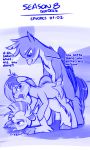  2018 avian bisexual blush dialogue english_text equine female friendship_is_magic gallus_(mlp) group group_sex gryphon hippogryph horse jcosneverexisted male male/female male/male mammal my_little_pony pony sandbar_(mlp) sex silverstream_(mlp) sketch text threesome 