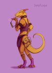  anthro clothed clothing dampfloque dragon eyewear girly gucci legwear lingerie simple_background socks solo standing sunglasses tail_bag travesty yellow_skin 