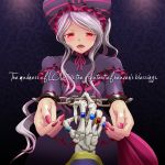  ainz_ooal_gown commentary_request cuffs dress english gothic_lolita handcuffs jewelry k-ta lavender_hair lolita_fashion long_hair looking_at_viewer nail_polish out_of_frame overlord_(maruyama) pink_nails pov red_eyes ring shalltear_bloodfallen slit_pupils solo_focus thumb_ring very_long_hair 