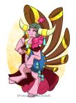 2018 armor cape clothing equine female friendship_is_magic hair helmet horn horse inuhoshi-to-darkpen mammal my_little_pony pink_hair pinkie_pie_(mlp) pony solo yovidaphone 
