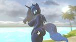 16:9 2018 3d_(artwork) absurd_res anthro areola bckiwi big_breasts big_butt breasts butt coulds cutie_mark digital_media_(artwork) equine eyelashes feathered_wings feathers female friendship_is_magic glowing glowing_eyes hair hi_res horn horse looking_at_viewer mammal my_little_pony nipples nude princess_luna_(mlp) smile solo source_filmmaker sun thick_thighs tongue tongue_out tree water wide_hips winged_unicorn wings 