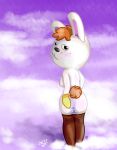  2018 animal_crossing anthro anus breasts clothing female gabi_(animal_crossing) gloves lagomorph leggings legwear mammal nintendo nipples pussy rabbit short_stack spread_anus spreading video_games yiffnotgif 