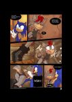  butt canine clothing comic conditional_dnp female hedgehog hybrid kayla-na male mammal sonic_(series) sonic_the_hedgehog wolf 