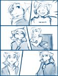  2018 anthro bed canine clothed clothing crossed_arms duo english_text female fur hair keidran male mammal monochrome natani open_mouth simple_background sketch smile smirk text tom_fischbach twokinds webcomic wolf zen_(twokinds) 