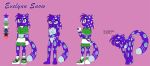  anthro anus breasts evelynn_snow_(kuro-the-umbreon) feline female fur leopard looking_at_viewer mammal nude purple_fur pussy riuvee snow_leopard spots 