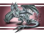  2018 claws digital_media_(artwork) dragon drerika feral horn male nude penis simple_background wyvern 