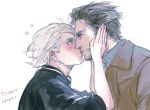  2boys age_difference kiss male male_focus multiple_boys quicksilver tagme x-men yaoi 