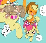  2016 anal anal_penetration anus apple_bloom_(mlp) applejack_(mlp) baigak balls blonde_hair blush cub cum cum_in_ass cum_in_pussy cum_inside cutie_mark dialogue dickgirl dickgirl/female digital_media_(artwork) duo earth_pony english_text equine erection eyebrows eyebrows_visible_through_hair eyelashes eyes_closed female feral friendship_is_magic hair hat hi_res hooves horse incest internal intersex intersex/female japanese_text long_hair looking_at_viewer mammal my_little_pony open_mouth open_smile penetration penis pony pussy red_hair ribbons sex sibling simple_background sister sisters smile teeth text young 