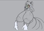  ahegao anthro big_breasts breasts canine female fox huge_breasts hyper hyper_breasts hypnosis lactating looking_pleasured mammal mind_control notsafeforpika solo tongue 