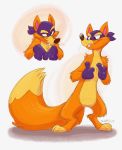  anthro canine clothing dora_the_explorer fox fur gloves hi_res male mammal mask orlandofox swiper 