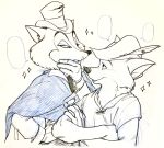  &quot;honest&quot;_john_foulfellow 2018 anthro black_nose canine clothed clothing disney fox fur group hat hi_res male mammal robin_hood robin_hood_(disney) simple_background sketch uochandayo 