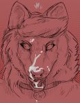  &lt;3 2018 abstract_background canine collar cum cum_on_face cum_on_tongue female furrymoan invalid_tag looking_at_viewer mammal sketch solo text tongue wolf wolfgirle 