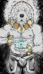  anthro beads bulge canine clothed clothing dog energy eyes_closed jambalayathepit kaviraj_kesar magic male mammal martial_arts meditation mulefoot solo tibetan_mastiff topless 